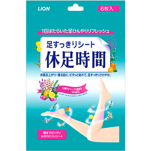 休足時間 足すっきりシート 6枚入