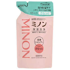 ミノン 全身シャンプーさらっとタイプ 詰替用 380ml