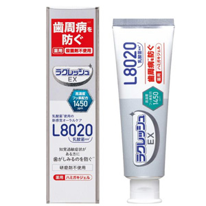 L8020乳酸菌使用 ラクレッシュEX 薬用ハミガキジェル 80g