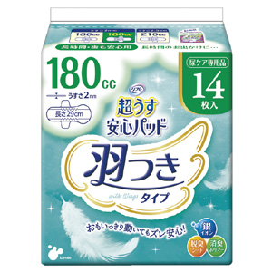 リフレ 超うす安心パッド羽つき 180cc 14枚入