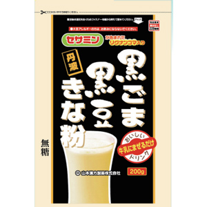 山本漢方 黒ごま黒豆きな粉 計量タイプ 200g