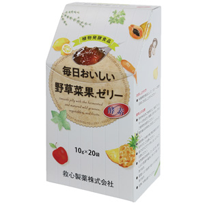 救心 毎日おいしい野草菜果inゼリー 200g （10g x 20袋）