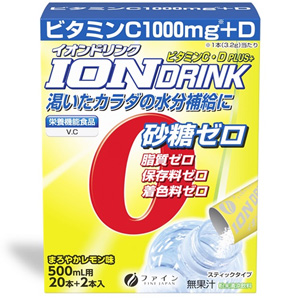 ファイン イオンドリンク ビタミンC・Dプラス 22本入 まろやかレモン味