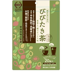 日本薬健 びびたき茶 緑茶ブレンド 20袋入【機能性表示食品】