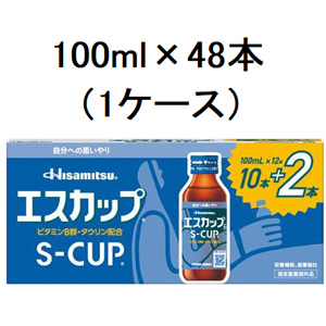 エスカップ 100ml×48本（1ケース) 同梱不可 キャンセル不可商品