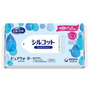シルコットピュアウォーター 詰替 58枚入
