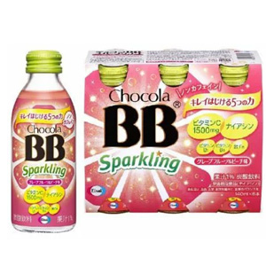 チョコラBB スパークリング グレープフルーツ&ピーチ味 140ml×6本(栄養機能食品) 