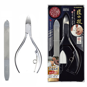匠の技 ステンレス製ニッパーつめきり&ツメヤスリセット G-1027
