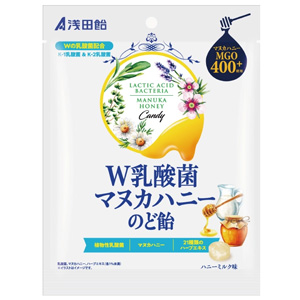 浅田飴  W乳酸菌マヌカハニーのど飴 60g
