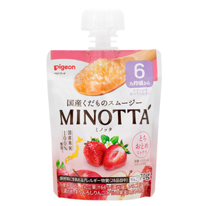ピジョン くだものスムージーMINOTTA（ミノッタ）とちおとめミックス 70g