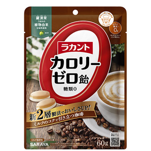 ラカントカロリーゼロ飴 ミルク珈琲味 60g