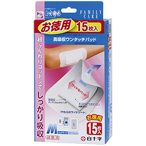 FC高吸収ワンタッチパッド お徳用 M 15枚入