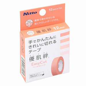 手でかんたんに切れるテープ「優肌絆」（ゆうきばん）12mm×7m