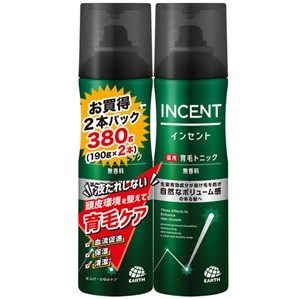 インセント 薬用育毛トニック 無香料 ペアパック380g （190g×2本）