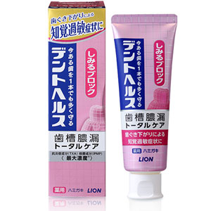 デントヘルス 薬用ハミガキ しみるブロック 85g